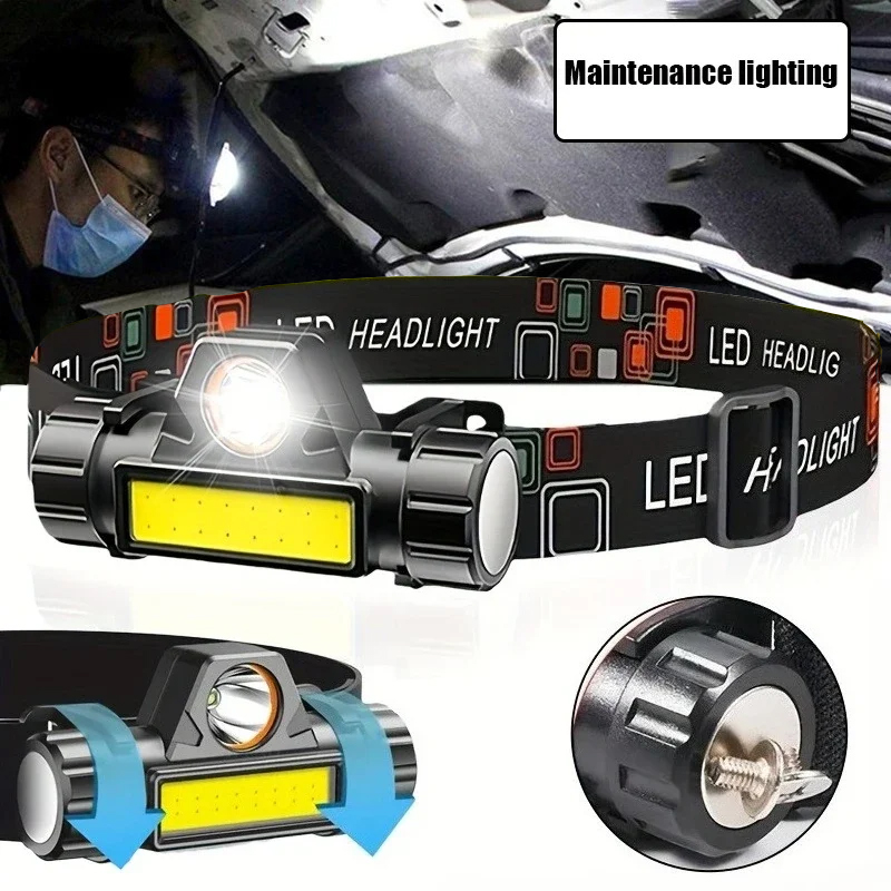 Headlamp Tactical Bright - Senter LED Ultra Terang Dapat Diisi