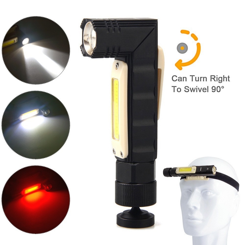 Headlamp Tactical Bright - Senter Taktis Bebas Genggam Klip Putar