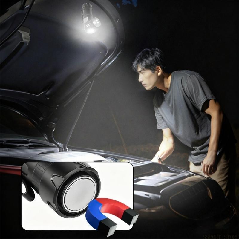 Headlamp Tactical Bright - U2JB Lampu Berkemah Ulang, Kepala Dapat
