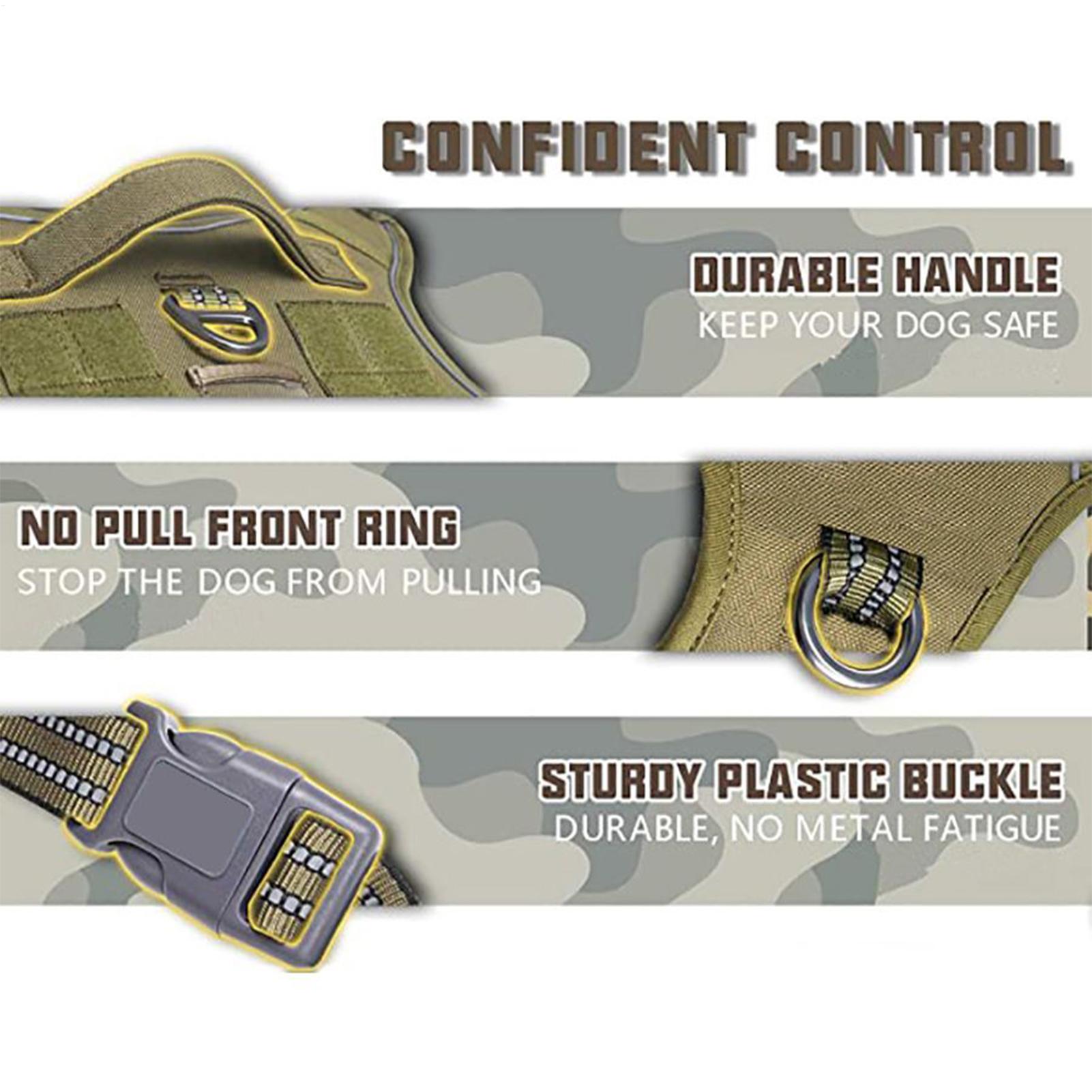 Outdoor Hunting Dog Collar - Harness Anjing Heavy Duty Anti-Tarik, Rompi