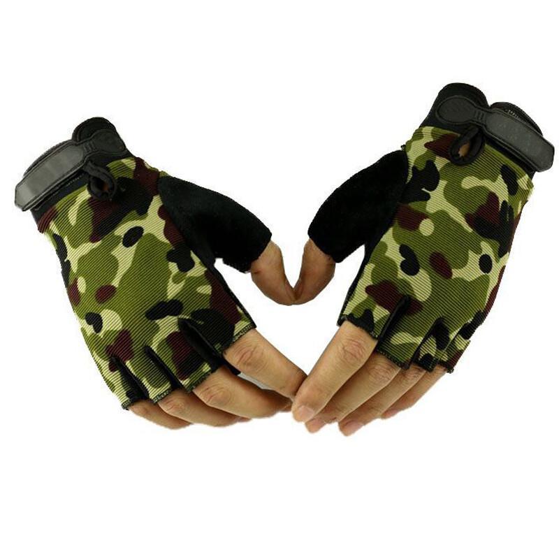 Outdoor Hunting Bike - Sarung tangan bersepeda taktis setengah jari,
