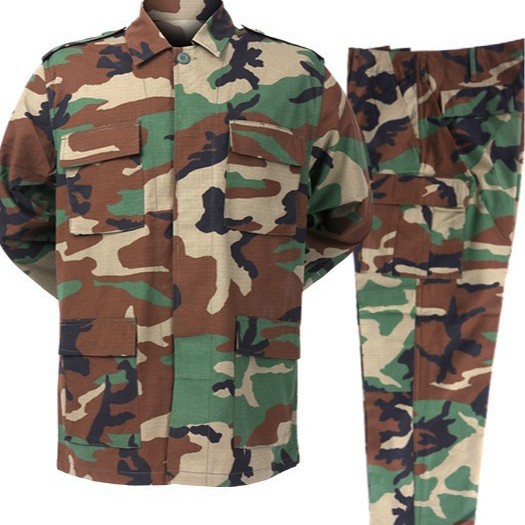 Hunting & Outdoor Supplies - Setelan Taktis Kamuflase BDU 2 Potong