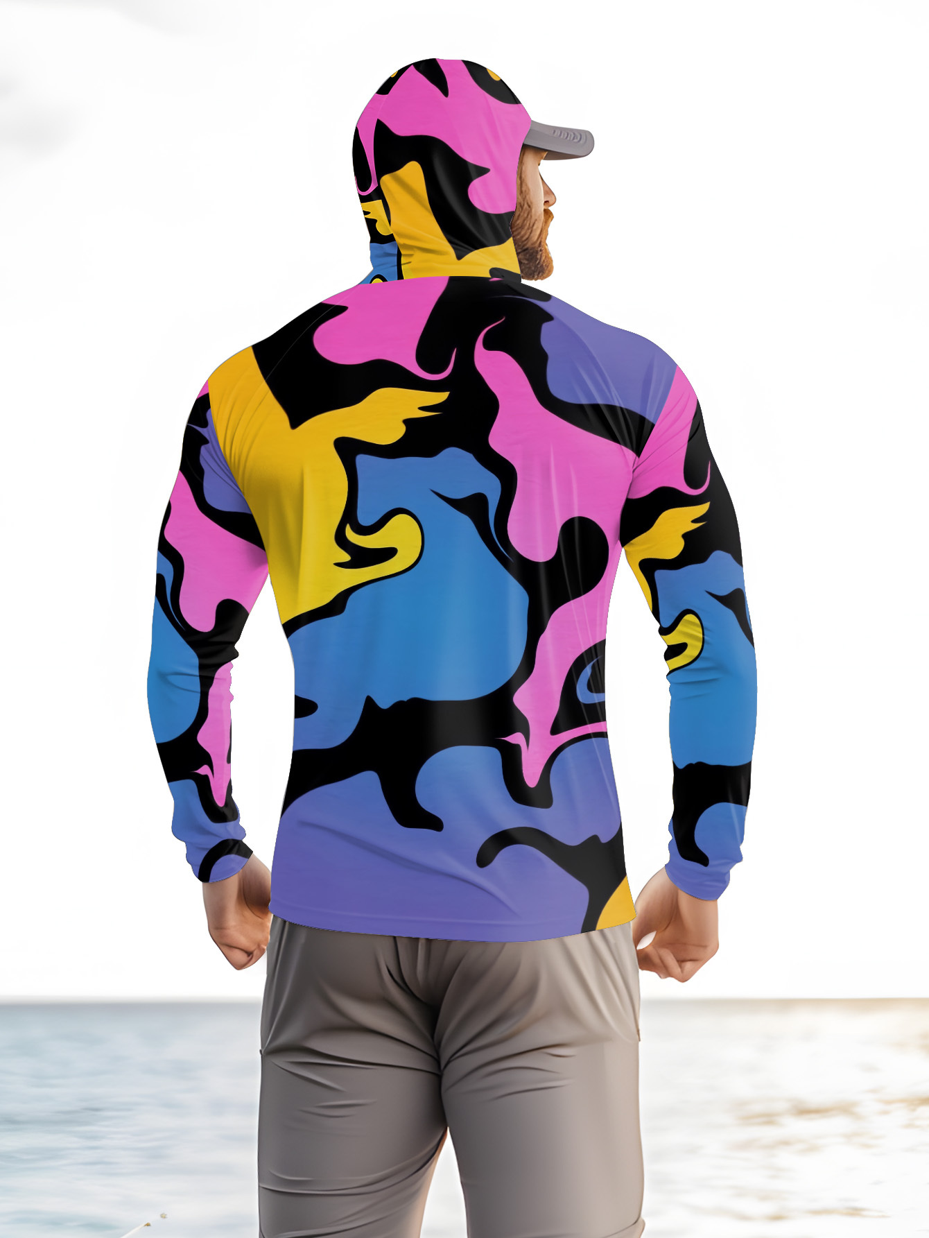 Kaos hoodie mancing pria lenga - Hunting & Outdoor Supplies ulasan dan harga
