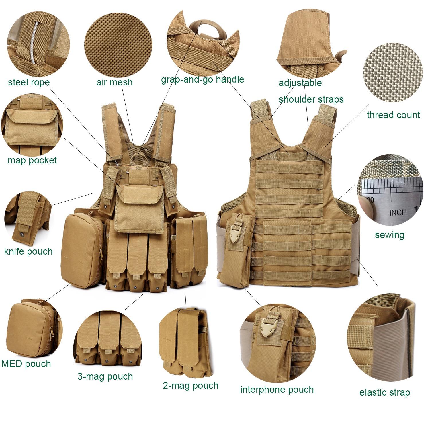 Rompi Taktis Multifungsi Berbu - Outdoor Hunting Logo ulasan dan harga
