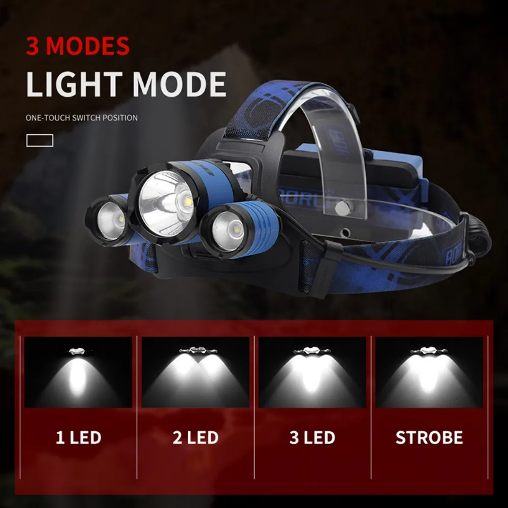 BORUiT B21 3000LM Lampu Kepala - Outdoor Hunting Bike ulasan dan harga