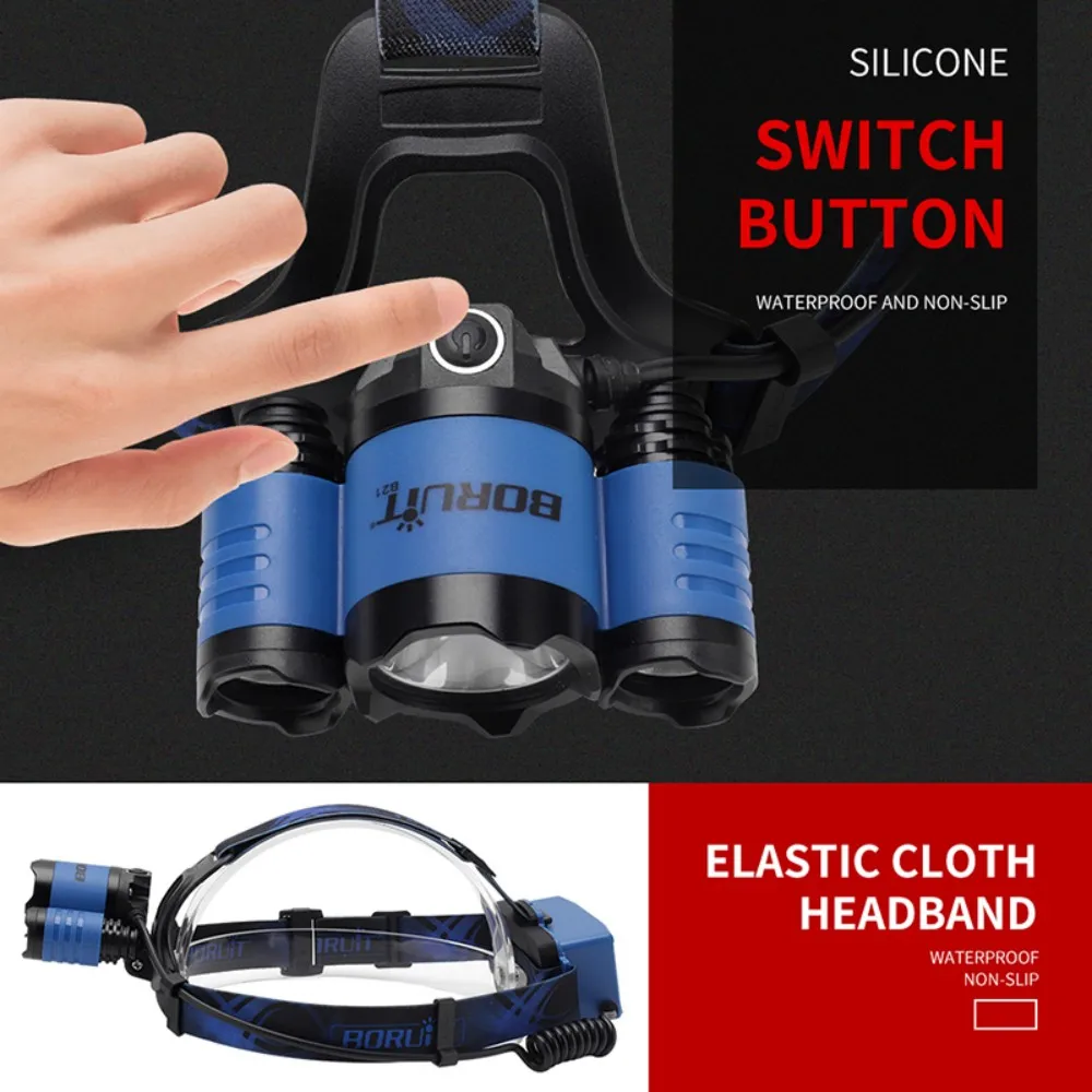 BORUiT B21 3000LM Lampu Kepala - Outdoor Hunting Bike ulasan dan harga