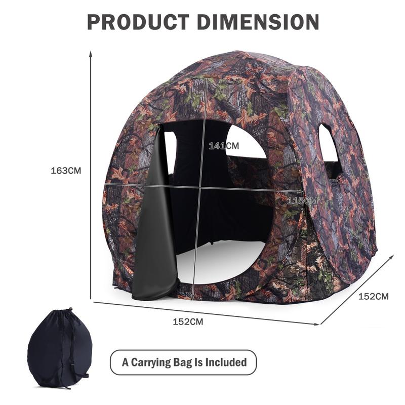 Tenda Berburu Pop Up 3 Orang,  - Hunting & Outdoor Supplies ulasan dan harga