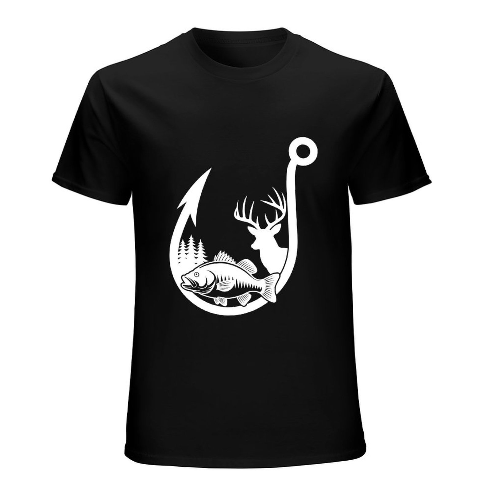 Kaos Lengan Pendek dengan Kuti - Hunting Quotes ulasan dan harga
