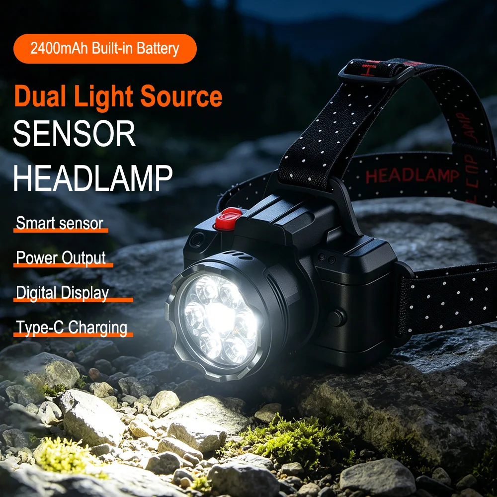 BORUiT 7 LED Lampu Kepala Indu - Outdoor Hunting Bike ulasan dan harga