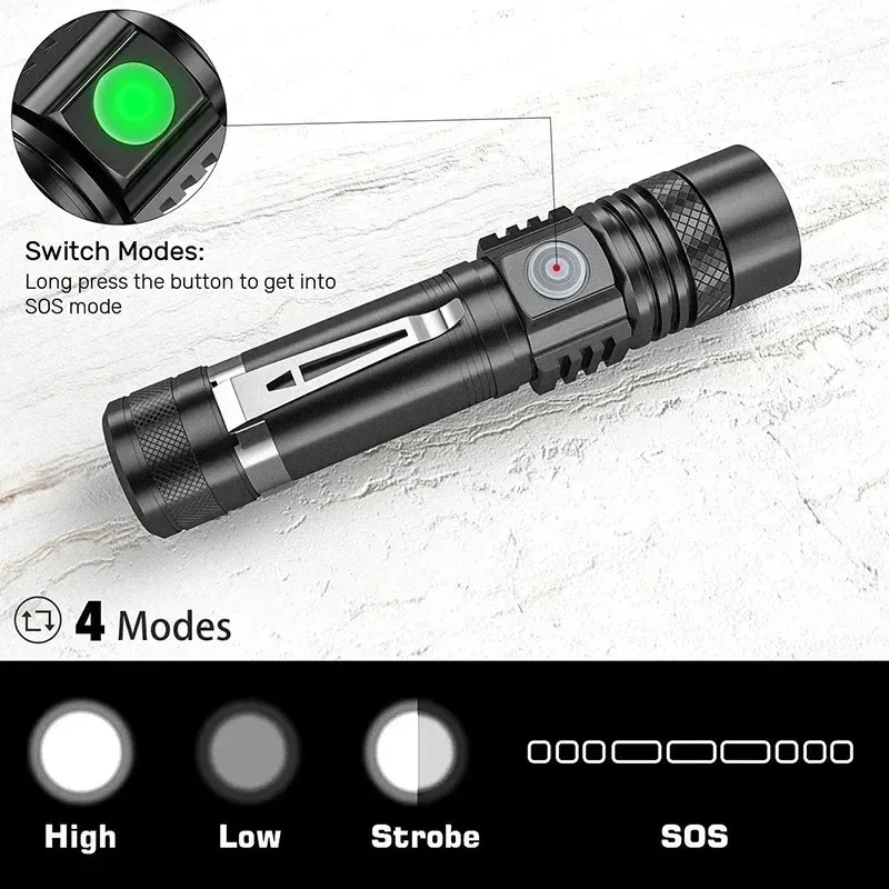 Senter LED T6 Isi Ulang, Sente - Outdoor Hunting Bike ulasan dan harga