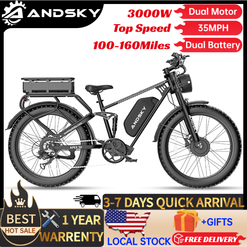 ANDSKY Apex50 AWD Sepeda Listr - Outdoor Hunting Bike ulasan dan harga